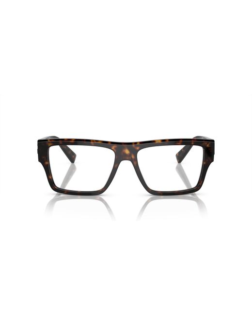 Dolce & Gabbana Black Dg3382 502 Optical Frames Acetate Transparent Squared Normal for men