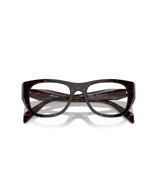 Prada Black Pr A18V 17N1O1 Optical Frames Acetate Geometric Normal