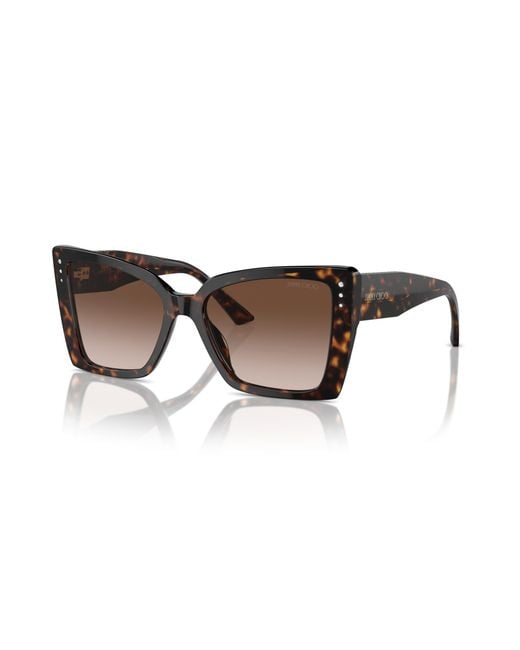 Jimmy Choo Black Jc5001B 500213 Sunglasses Acetate Butterfly Normal Shaded