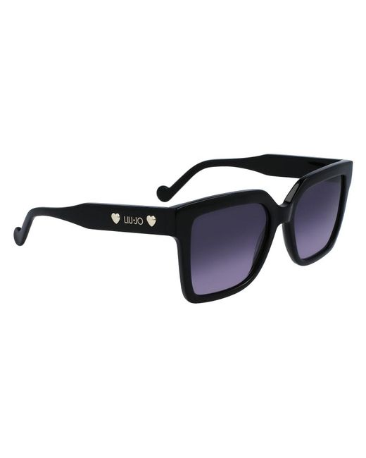 Liu Jo Black Lj771S 001 Sunglasses Acetate Squared Normal Shaded