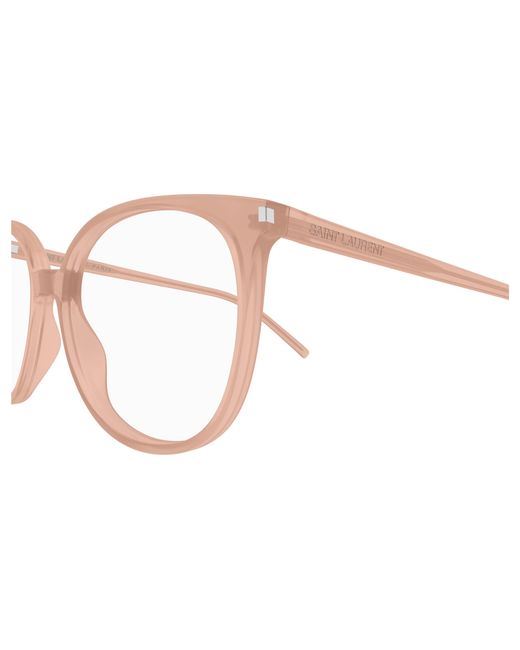 Saint Laurent Black Sl 39 009 Optical Frames Acetate Transparent Round