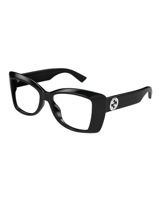 Gucci Black Gg1697O 003 Optical Frames Acetate Transparent Squared