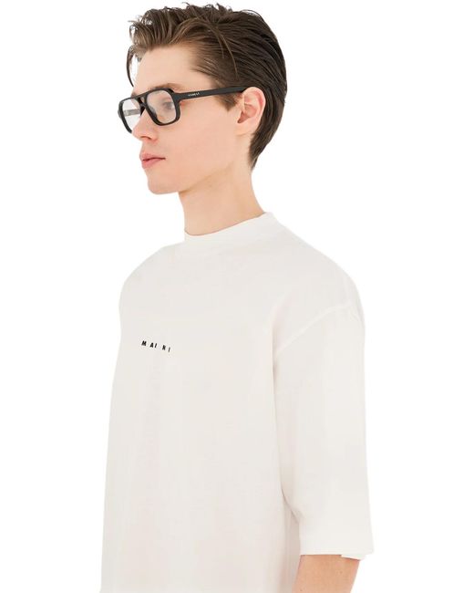 Marni Black Vs5 Moziqui Optical Frames Acetate Squared