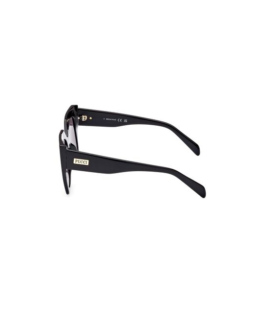 Emilio Pucci Black Ep0197 01A Sunglasses Acetate Butterfly Normal