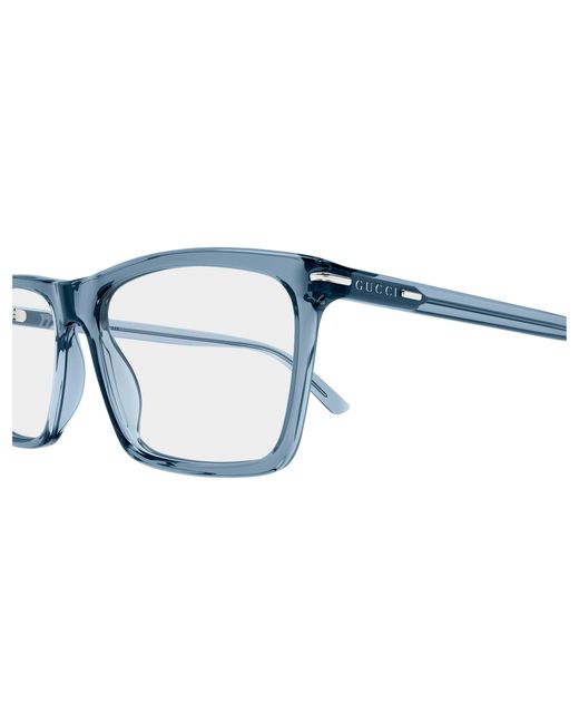 Gucci Black Gg1445O 011 Optical Frames Acetate Transparent Squared for men