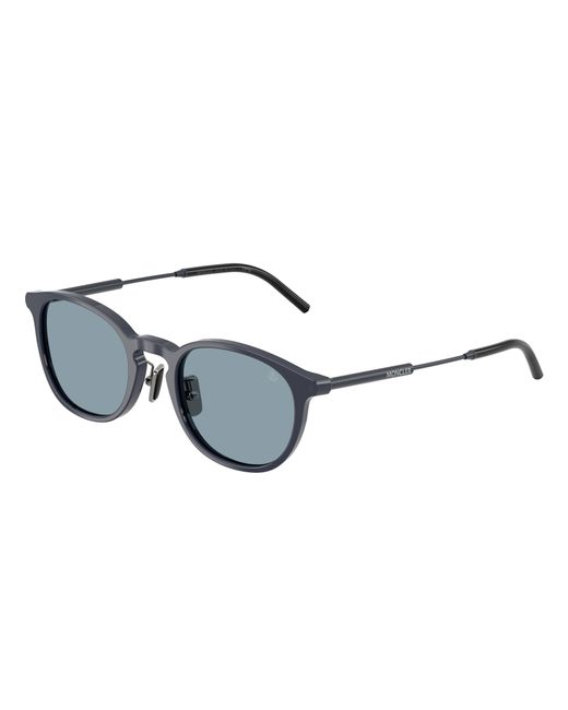 Moncler Black Me6011D Barbb 302072 Sunglasses Acetate Light Round Normal