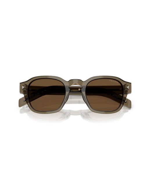 Prada Black Pr A16S 18T70F Sunglasses Acetate Pantos Normal for men