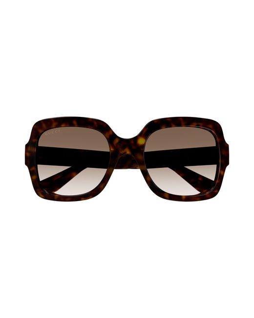 Gucci Black Gg1337S 003 Sunglasses Plastic Oversize Shaded