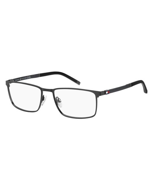 Tommy Hilfiger Black Th 2080 Svk Optical Frames Steel Squared for men