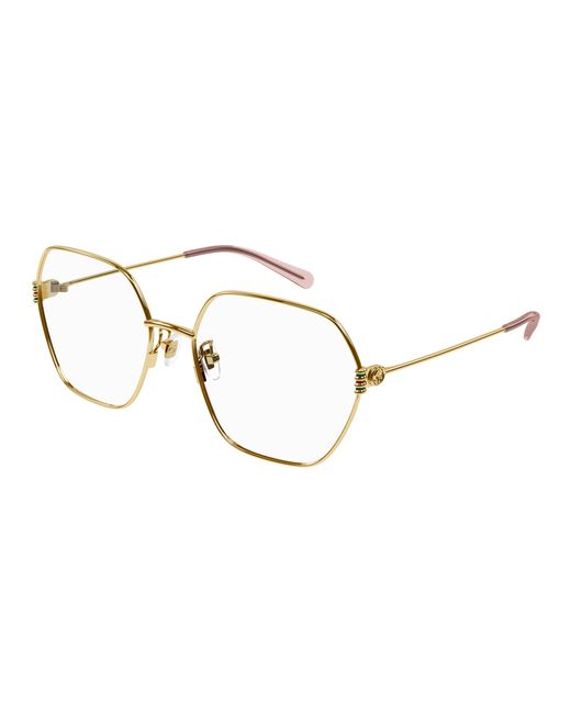Gucci Black Gg1285O 001 Optical Frames Metal Geometric