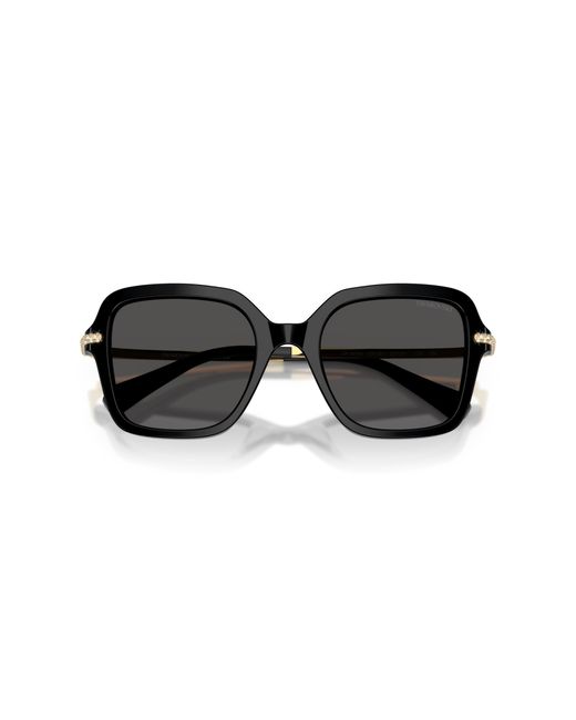 Swarovski Black Sk6040 100187 Sunglasses Acetate Geometric Normal