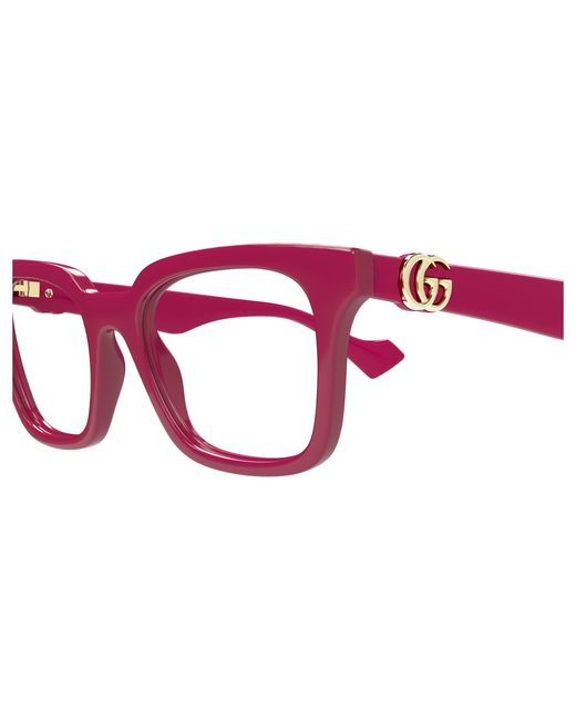 Gucci Black Gg1728O 004 Optical Frames Injected Transparent Squared
