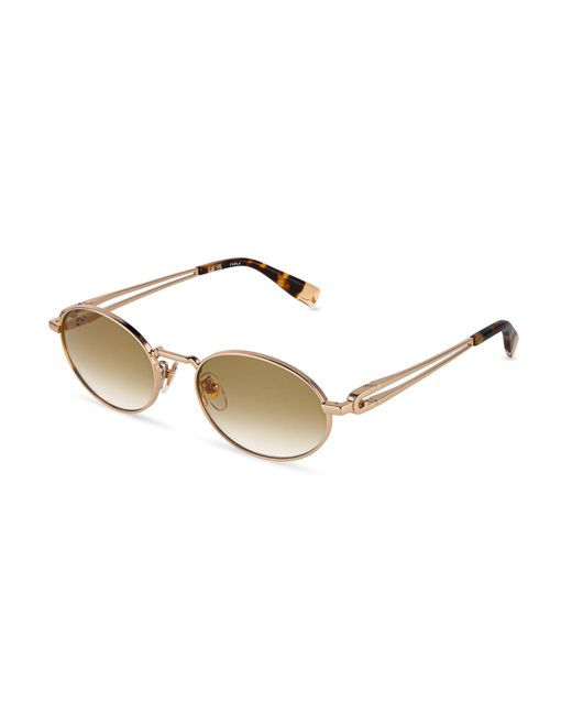 Furla Black Sfub30 300 Sunglasses Metal Geometric Normal Nuanced