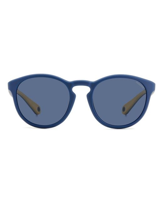 Polaroid Black Pld 7050/S Pjp/C3 Sunglasses Plastic Round Polarized