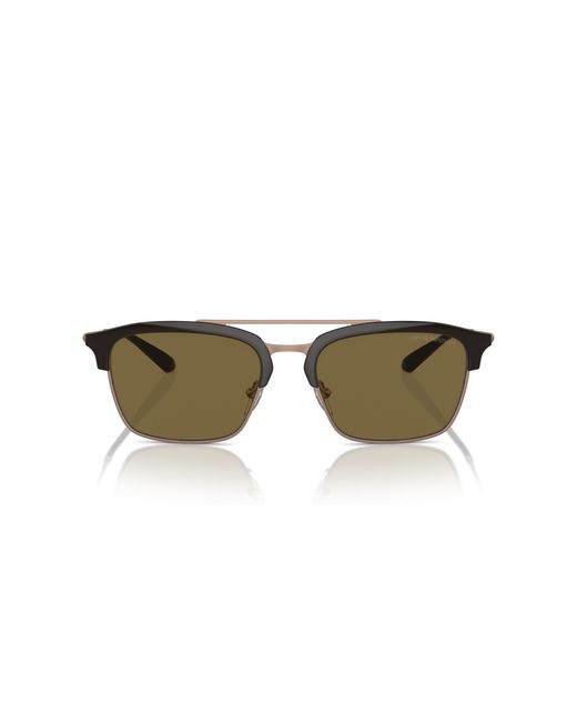 Emporio Armani Black Ea4228 320173 Sunglasses Injected Pilot Normal for men
