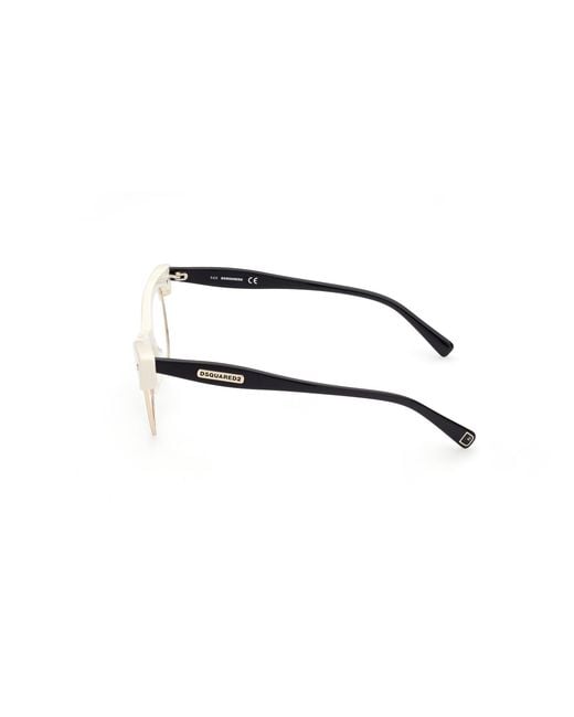 DSquared² Black Dq5332 024 Optical Frames Outlet Acetate Cat Eye