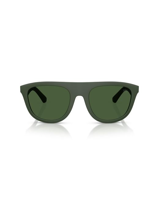 Burberry Green Be4459U 417071 Sunglasses Injected Squared Normal for men