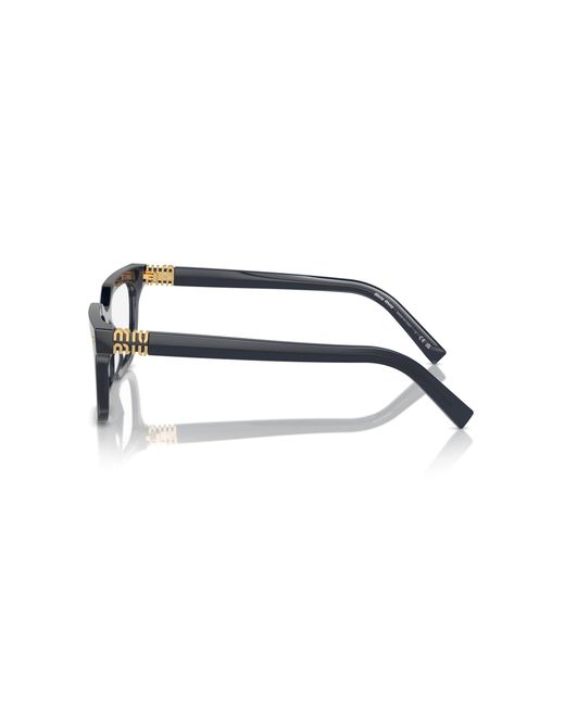 Miu Miu Black Mu 07Xv 16K1O1 Optical Frames Acetate Squared Normal