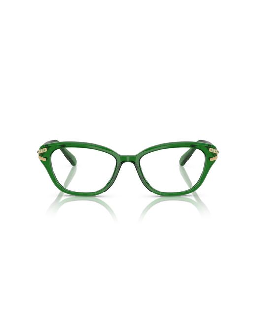 Swarovski Black Sk2032 1064 Optical Frames Acetate Transparent Pillow Normal