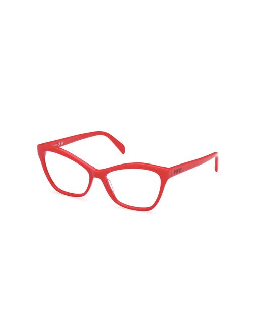 Emilio Pucci Red Ep5241 066 Optical Frames Acetate Cat Eye Normal