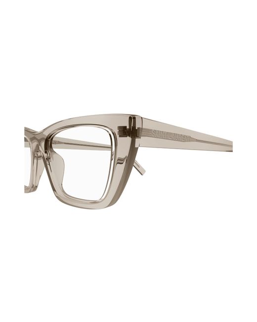 Saint Laurent Black Sl 276 Mica Opt 005 Optical Frames Acetate Transparent Cat Eye