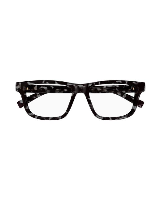 Gucci Black Gg1987O 003 Optical Frames Injected Transparent Squared for men