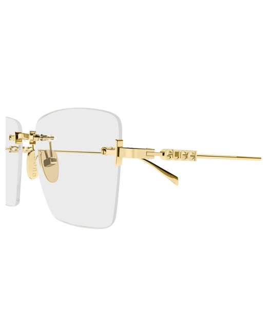 Gucci Black Gg1938O 001 Optical Frames Metal Transparent Squared