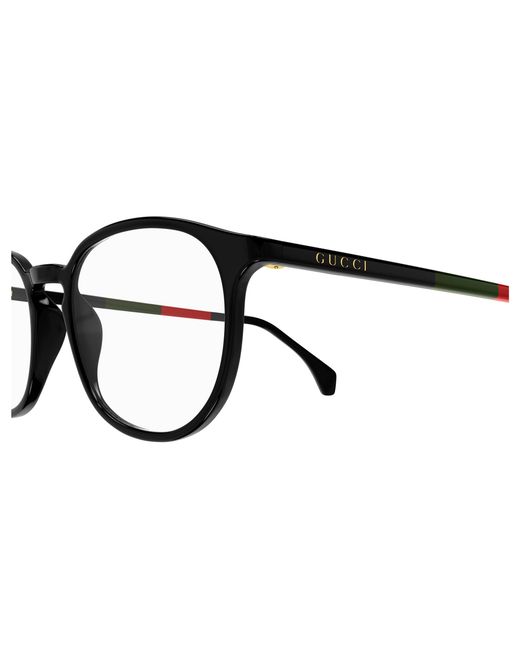 Gucci Black Gg0551O 021 Optical Frames Acetate Transparent Round for men