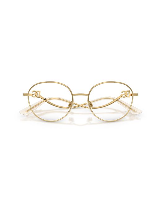 Dolce & Gabbana Black Dg1365 02 Optical Frames Metal Round Normal