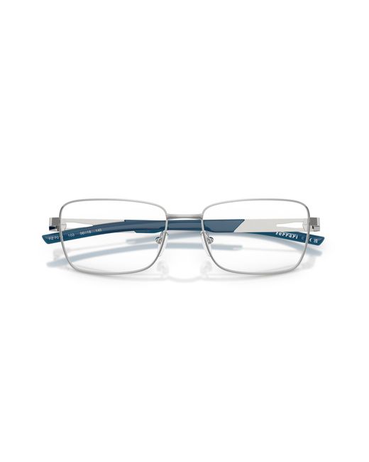 FERRARI SCUDERIA Black Fz7010 103 Optical Frames Metal Squared Normal for men