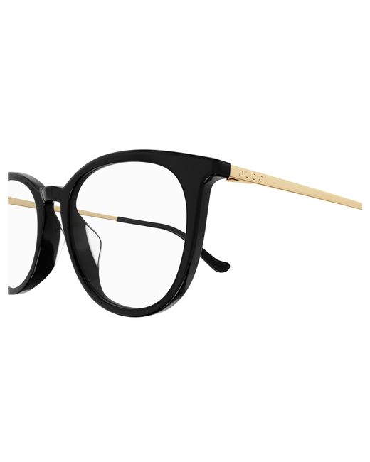 Gucci Black Gg1468Oa 001 Optical Frames Acetate Transparent Round