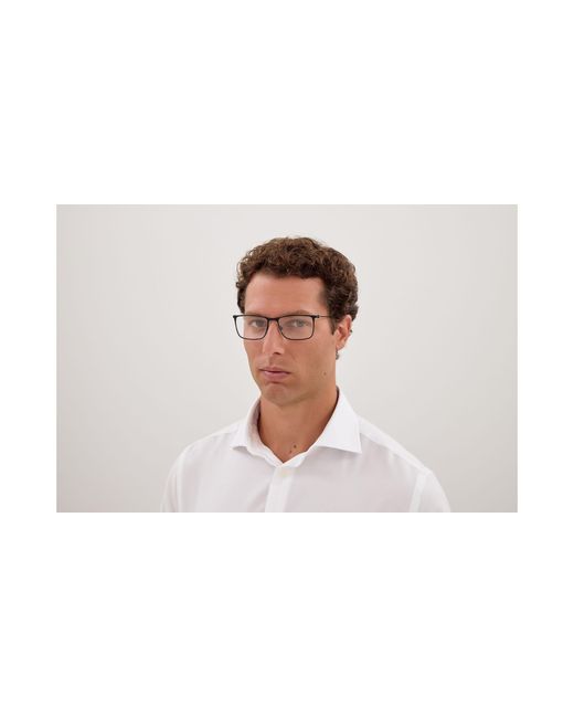 Montblanc Black Mb0464O 002 Optical Frames Metal Transparent Squared for men