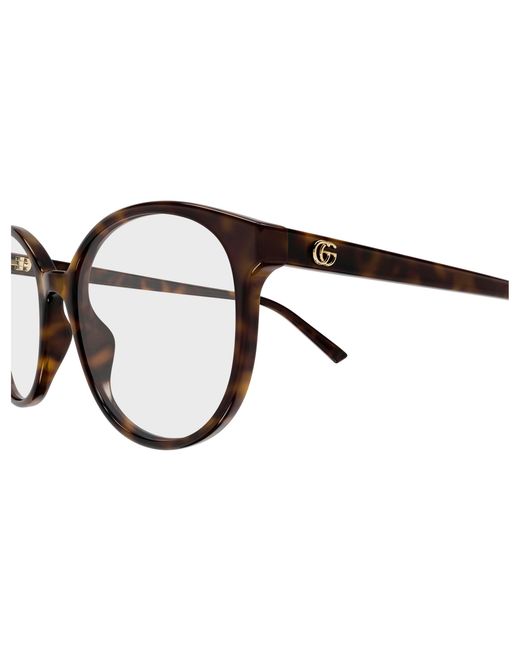 Gucci Black Gg1996O 002 Optical Frames Acetate Transparent Round