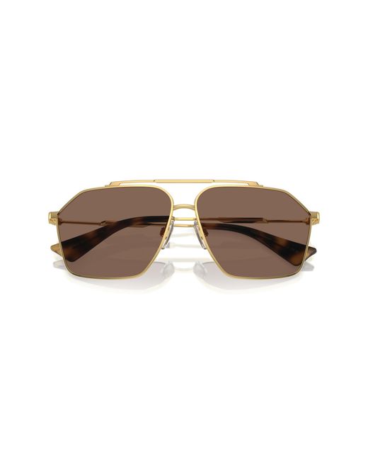 Dolce & Gabbana Black Dg2303 02/73 Sunglasses Metal Pilot Normal for men