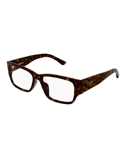 Balenciaga Black Bb0373Ok 002 Optical Frames Acetate Transparent Squared for men