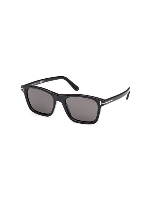 Tom Ford Black Ft1179 Barron 01D Sunglasses Acetate Smoke Squared Polarized for men