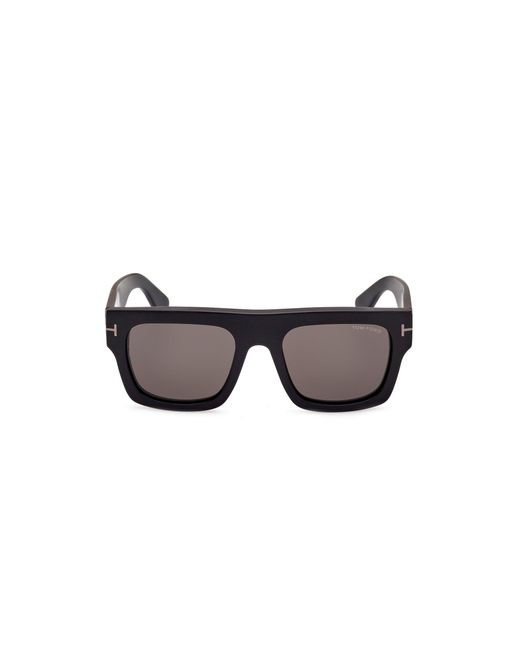 Tom Ford Black Ft0711-N Fausto 02A Sunglasses Acetate Squared Normal for men