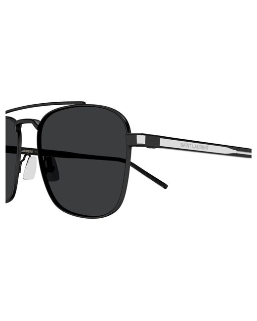 Saint Laurent Black Sl 665 001 Sunglasses Metal Pilot