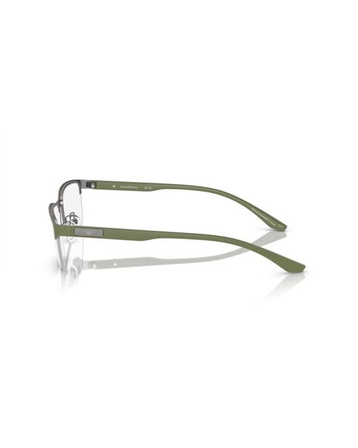 Emporio Armani Black Ea1147 3367 Optical Frames Metal Transparent Pillow Normal for men