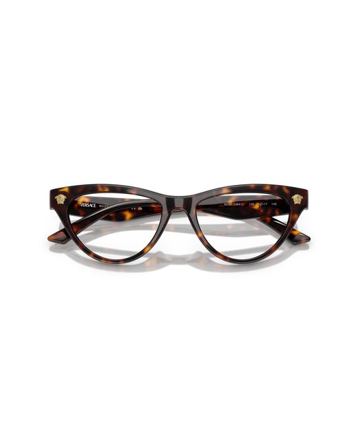 Versace Black Ve3364U 108 Optical Frames Injected Cat Eye Normal
