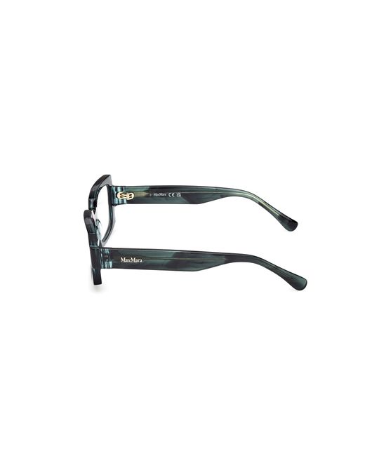 Max Mara Black Mm5189 098 Optical Frames Acetate Squared Normal