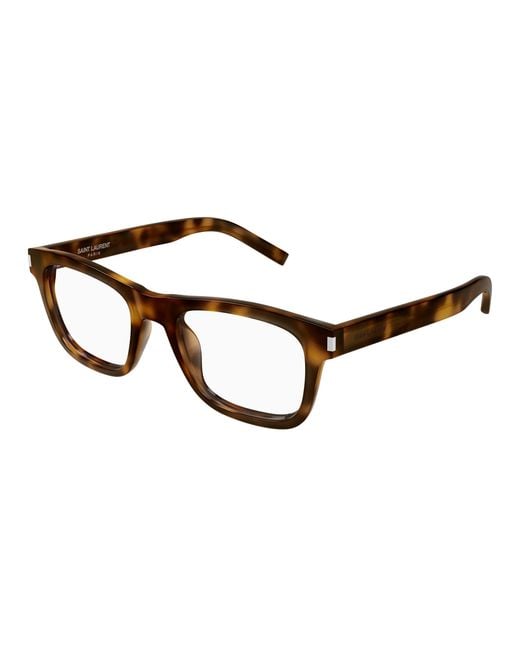 Saint Laurent Black Sl 819 Opt 003 Optical Frames Acetate Transparent Squared