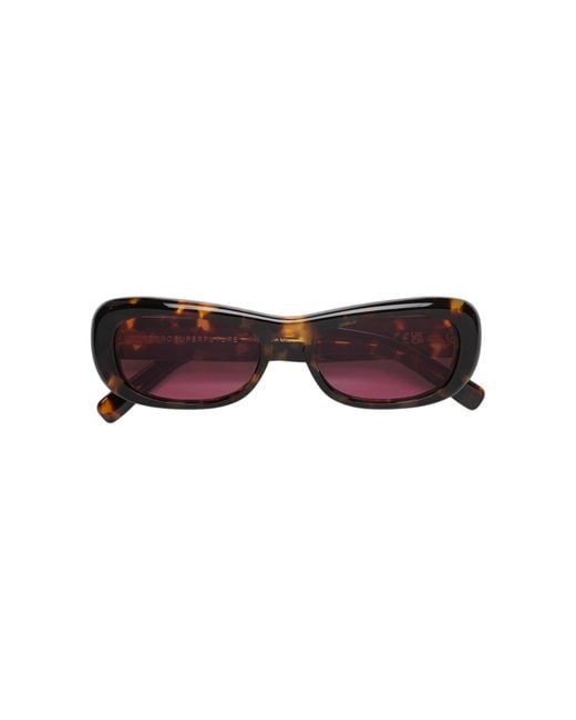 Retrosuperfuture Black Fxo Sugo Burnt Sunglasses Acetate Squared Normal