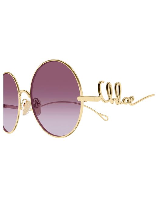 Chloé Black Ch0372S 002 Sunglasses Metal Round