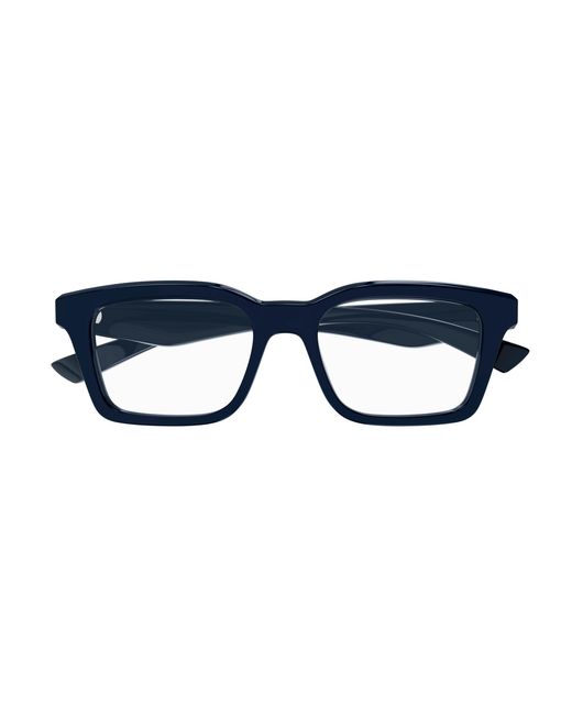 McQueen Black Am0476O 003 Optical Frames Acetate Transparent Squared