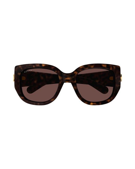 Gucci Black Gg1599Sa 002 Sunglasses Injected Round