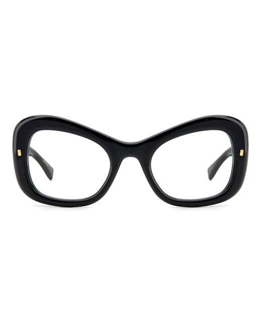 DSquared² Black D2 0138 807 Optical Frames Acetate Butterfly