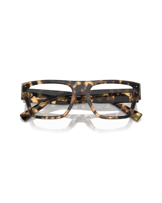Dolce & Gabbana Black Dg3384 512 Optical Frames Acetate Transparent Squared Normal for men