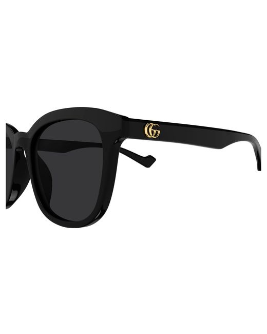 Gucci Black Gg1001Sk 001 Sunglasses Acetate Squared Normal