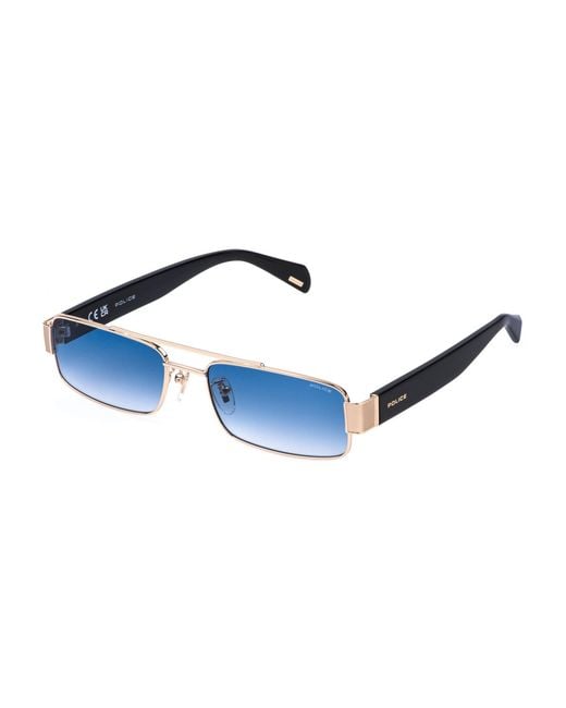 Police Black Splr95 Invictus 1 349 Sunglasses Metal Squared Normal Nuanced